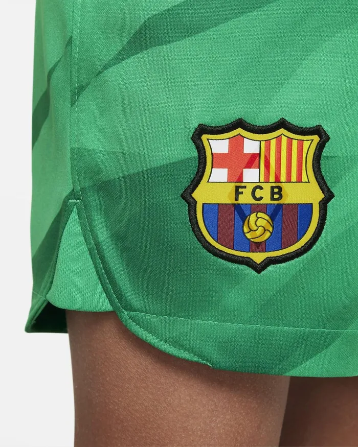 Kids Nike All Clothing FC Barcelona 202324 Stadium Goalkeeper Stadium Greenmalachitewhite