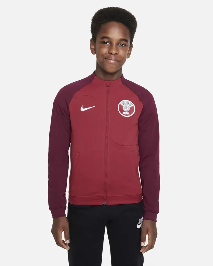 Kids Nike All Clothing Qatar Academy Pro Desert Maroondeep Garnetwhite