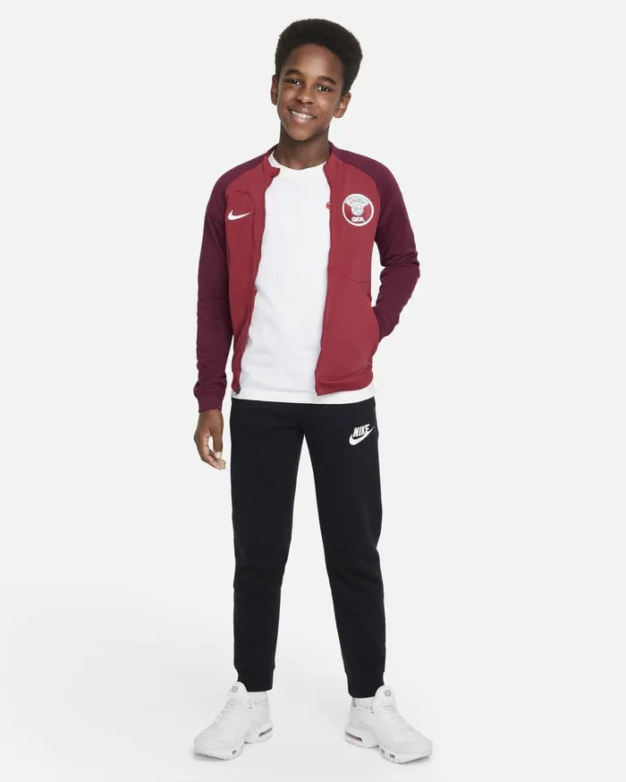Kids Nike All Clothing Qatar Academy Pro Desert Maroondeep Garnetwhite