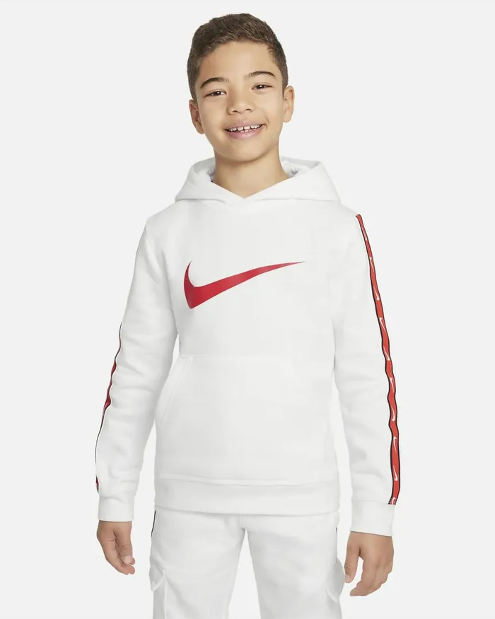 Kids Nike All Clothing Sportswear Repeat Summit Whitelight Crimson