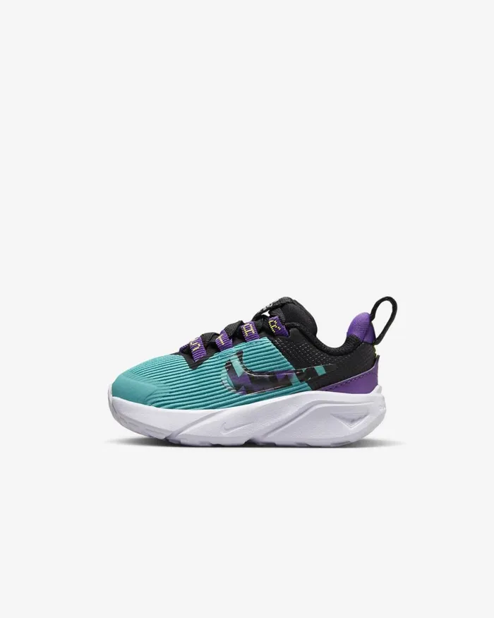 Kids Nike All Shoes Star Runner 4 SE Teal Nebulablackvoltpurple Cosmos