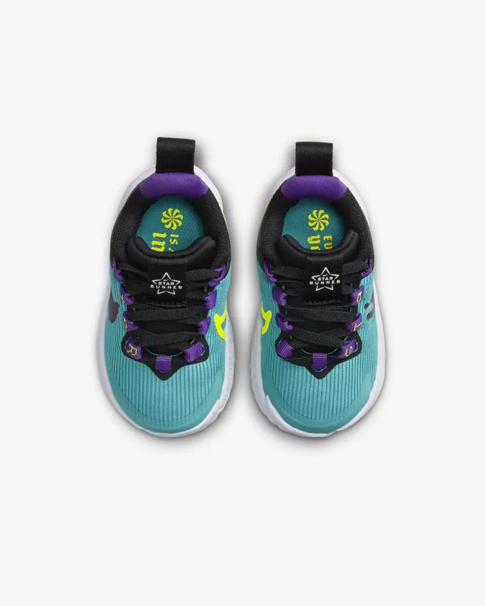 Kids Nike All Shoes Star Runner 4 SE Teal Nebulablackvoltpurple Cosmos