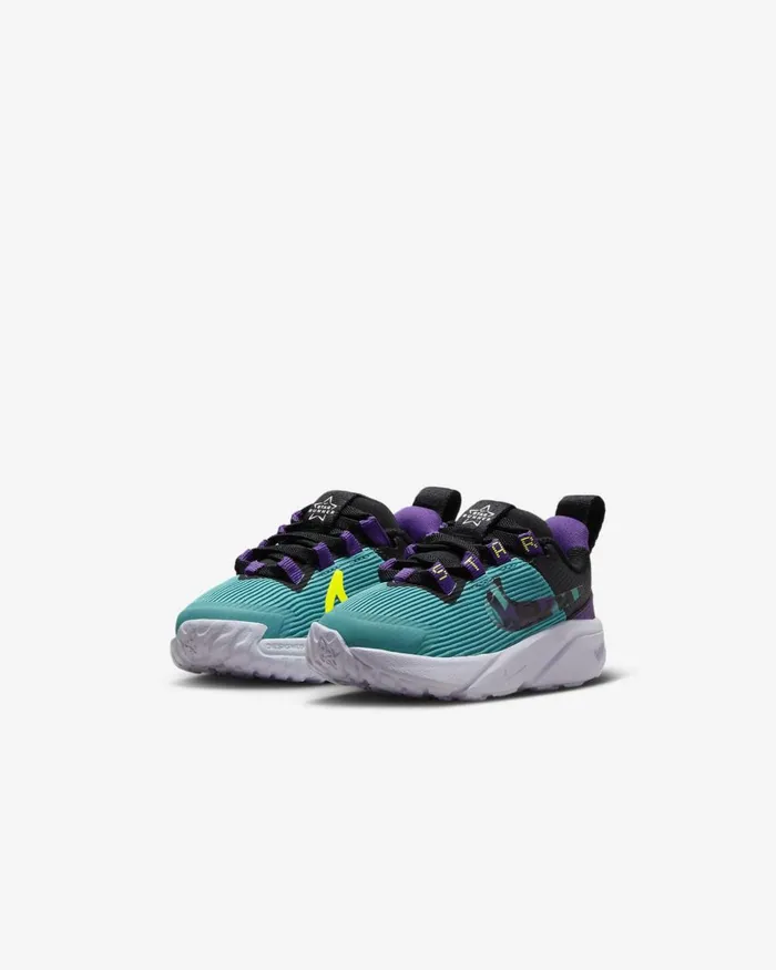 Kids Nike All Shoes Star Runner 4 SE Teal Nebulablackvoltpurple Cosmos