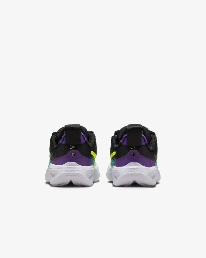 Kids Nike All Shoes Star Runner 4 SE Teal Nebulablackvoltpurple Cosmos