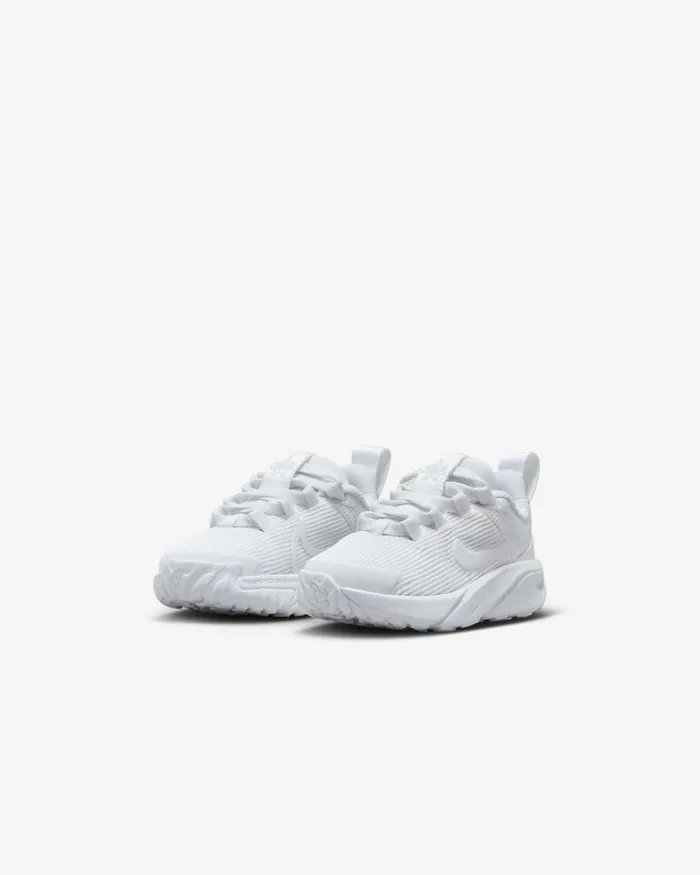 Kids Nike Baby and Toddler 03 Years Star Runner 4 Whitewhitepure Platinumwhite