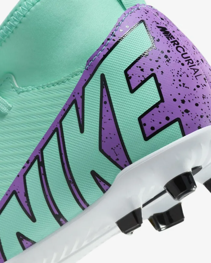 Kids Nike Football Jr Mercurial Superfly 9 Club Hyper Turquoiseblackwhitefuchsia Dream