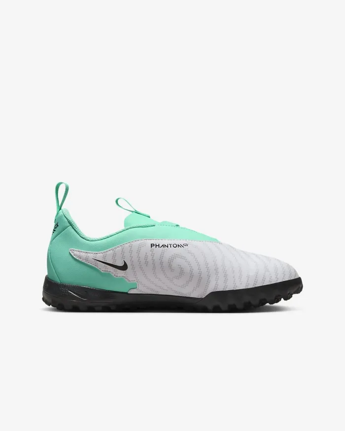 Kids Nike Football Jr Phantom GX Academy Hyper Turquoisefuchsia Dreamwhiteblack