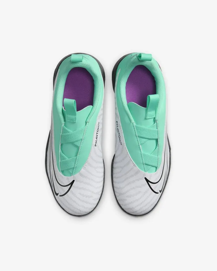 Kids Nike Football Jr Phantom GX Academy Hyper Turquoisefuchsia Dreamwhiteblack