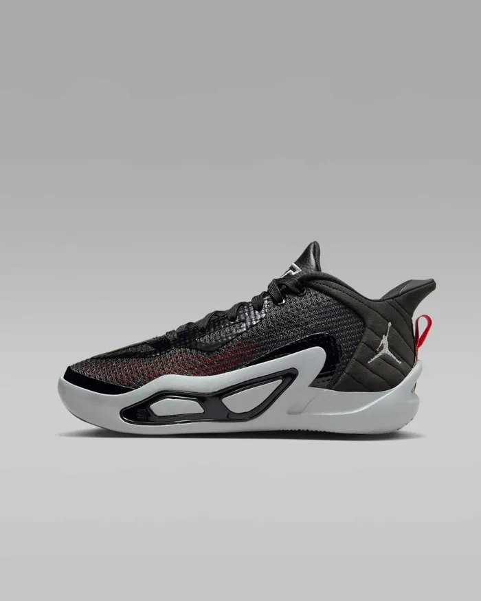 Kids Nike Jordan Tatum 1 039Old School039 Blackwolf Greyanthracitemetallic Silver