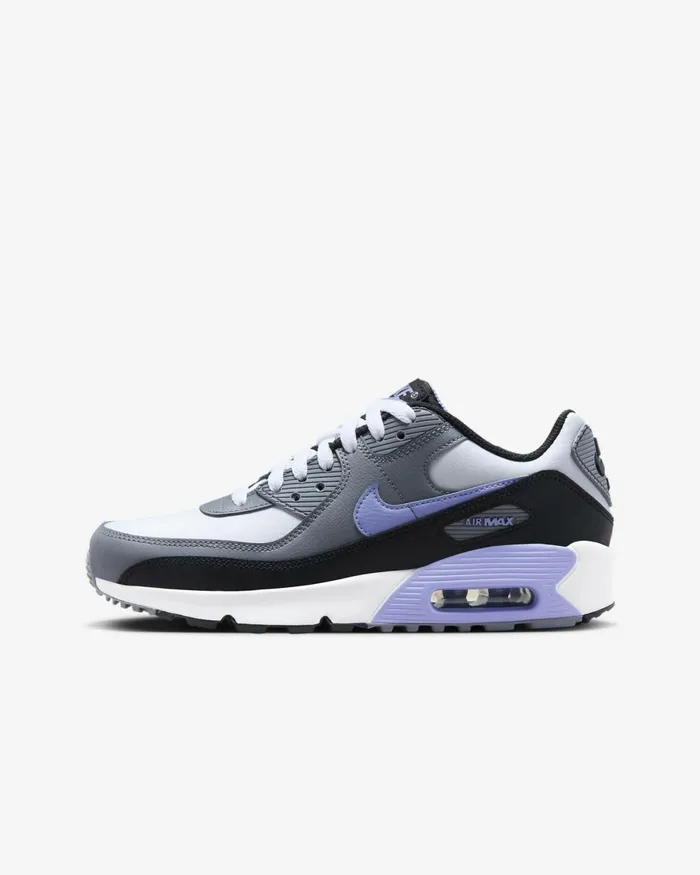Kids Nike Older Kids 7 8211 15 Years Air Max 90 LTR Photon Dustcool Greyblacklight Thistle