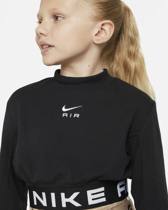 Kids Nike Tops And TShirts Air Blackwhite
