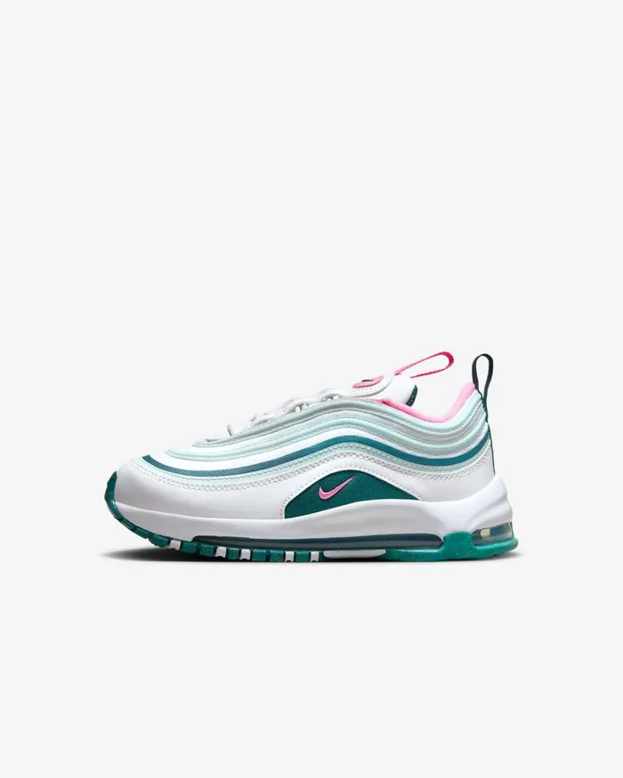 Kids Nike Younger Kids 3 8211 7 Years Air Max 97 Whitegeode Tealjade Ice