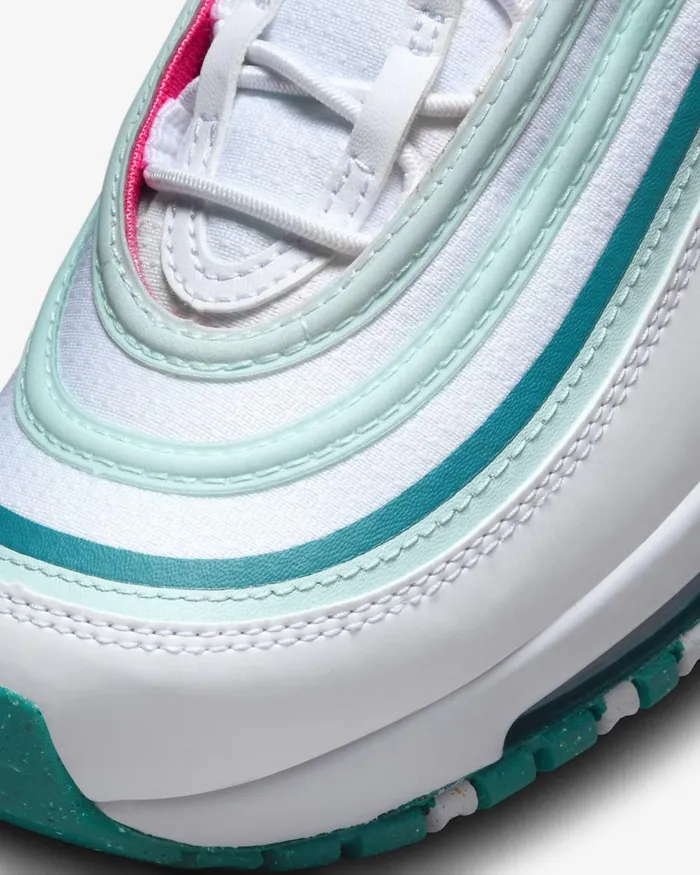 Kids Nike Younger Kids 3 8211 7 Years Air Max 97 Whitegeode Tealjade Ice
