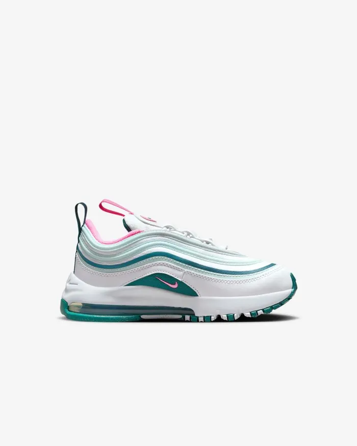 Kids Nike Younger Kids 3 8211 7 Years Air Max 97 Whitegeode Tealjade Ice