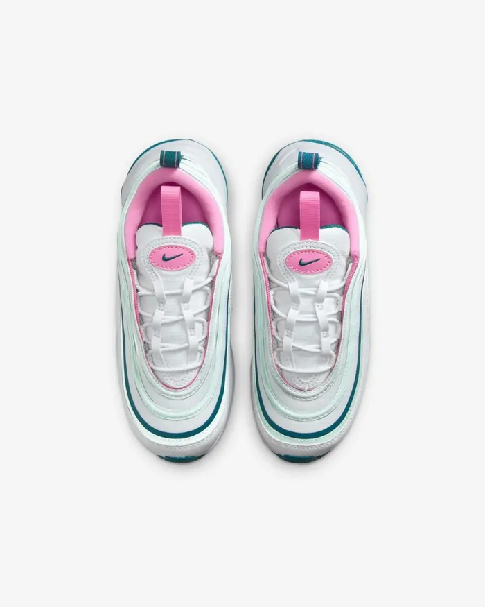 Kids Nike Younger Kids 3 8211 7 Years Air Max 97 Whitegeode Tealjade Ice