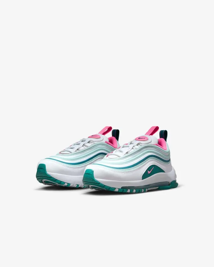 Kids Nike Younger Kids 3 8211 7 Years Air Max 97 Whitegeode Tealjade Ice