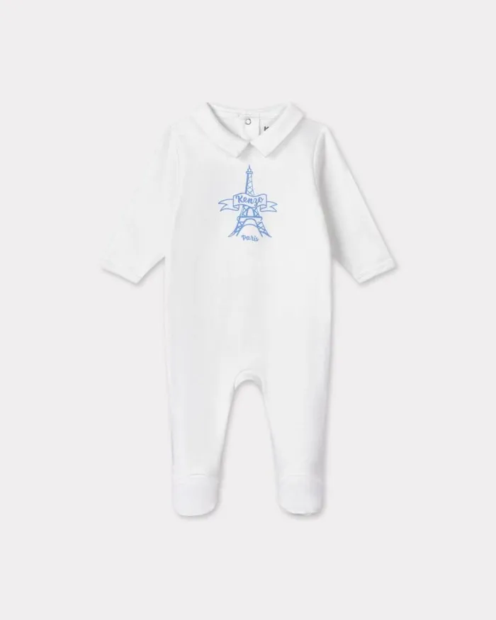 Kids Set Of 2 Cotton Pyjamas Light Blue Kenzo Babies 1 Month 8211 2 Years