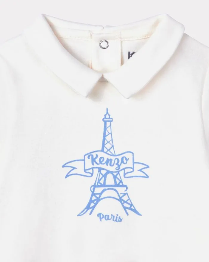 Kids Set Of 2 Cotton Pyjamas Light Blue Kenzo Babies 1 Month 8211 2 Years