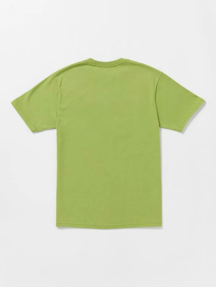 Kids TShirts and Tanks Volcom Little Boys Bone Slide Short Sleeve Tee 8211 Seaweed Green