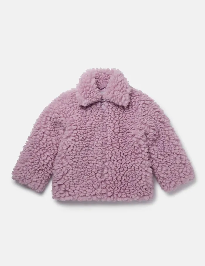 Kids Teddy Bear Coat Lavender Stella McCartney Outerwear