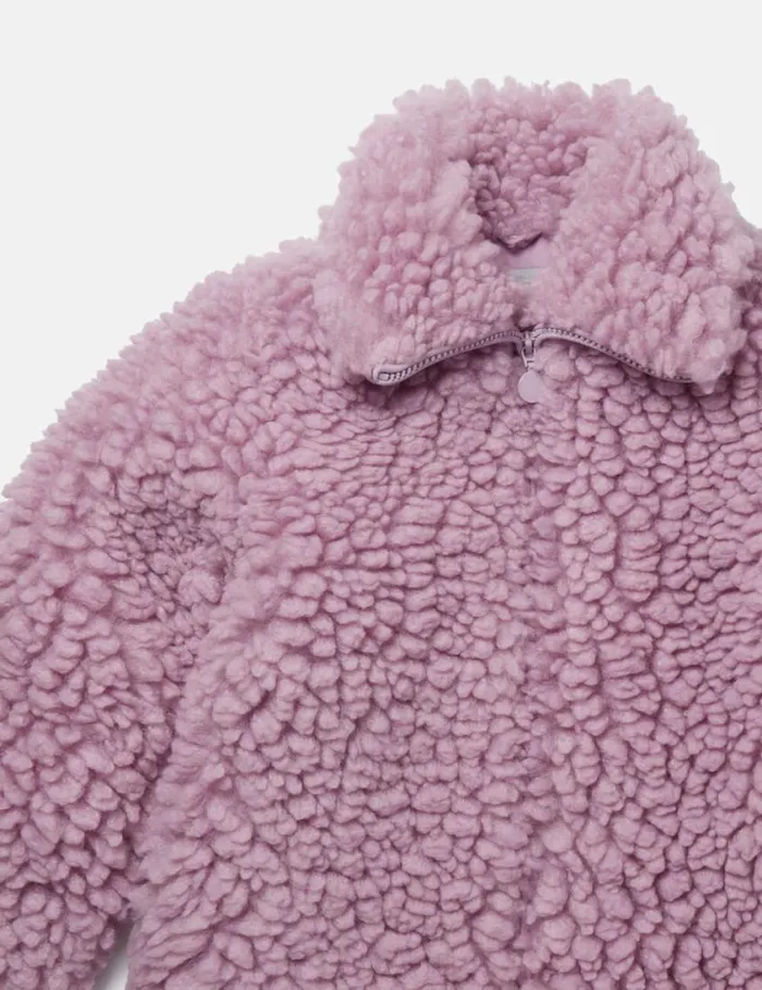 Kids Teddy Bear Coat Lavender Stella McCartney Outerwear Kids Teddy Bear Coat Lavender Stella McCartney Outerwear
