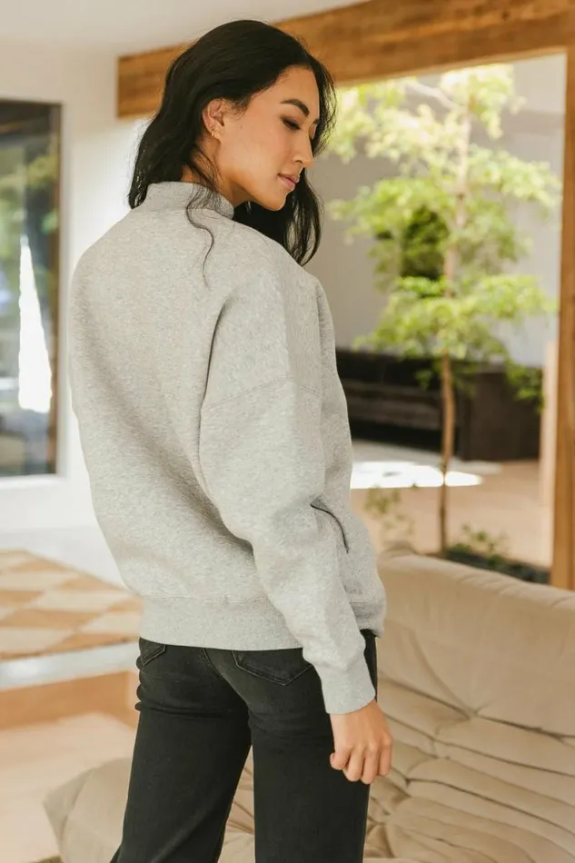 Kienna Sweatshirt In Grey Grey Women Bohme Tops