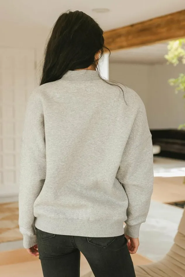 Kienna Sweatshirt In Grey Grey Women Bohme Tops