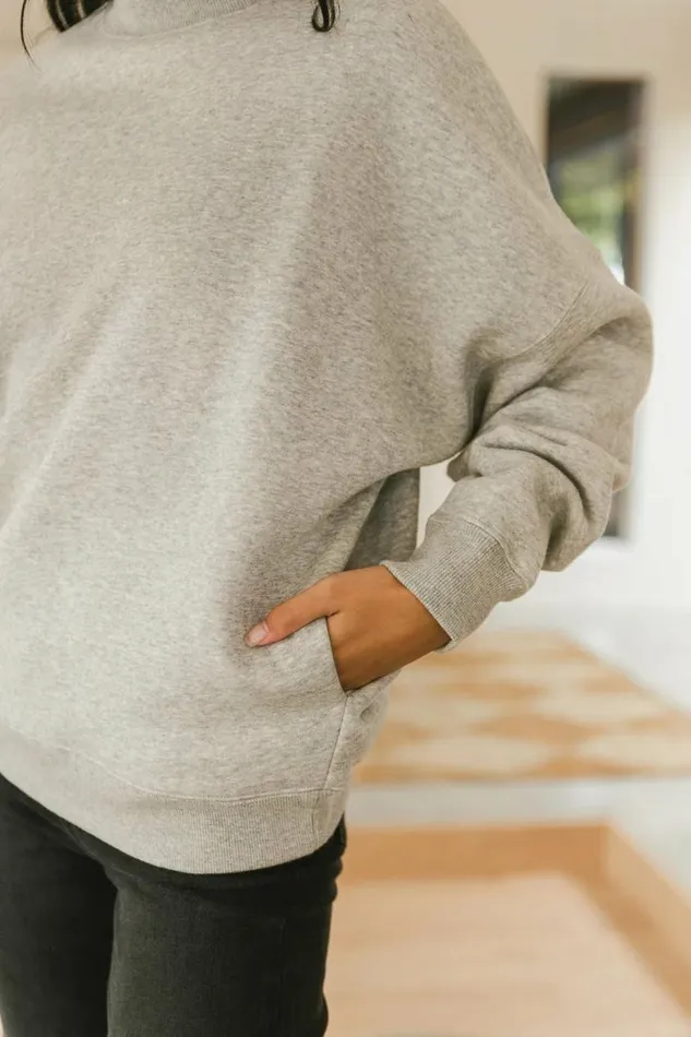 Kienna Sweatshirt In Grey Grey Women Bohme Tops