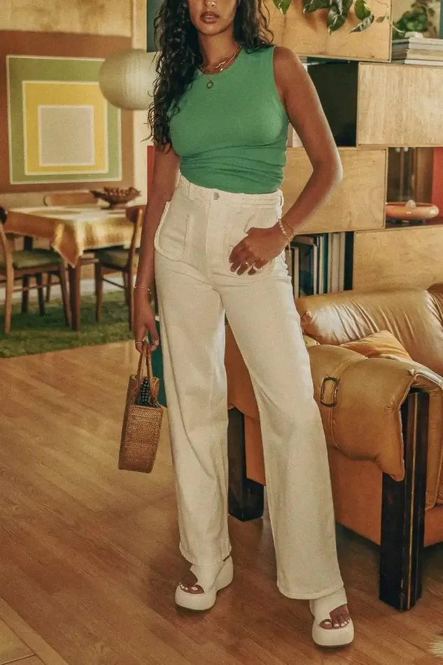 Kiera Jeans In White 8211 FINAL SALE White Women Bohme Denim