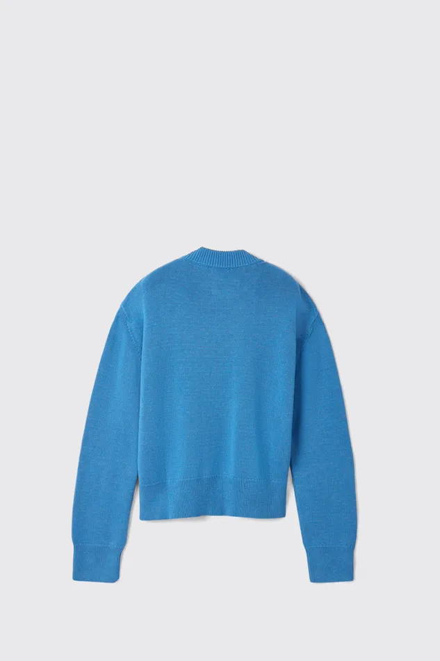 Knit Men Camper Melange Knit Sweater Blue Melange Knit Sweater