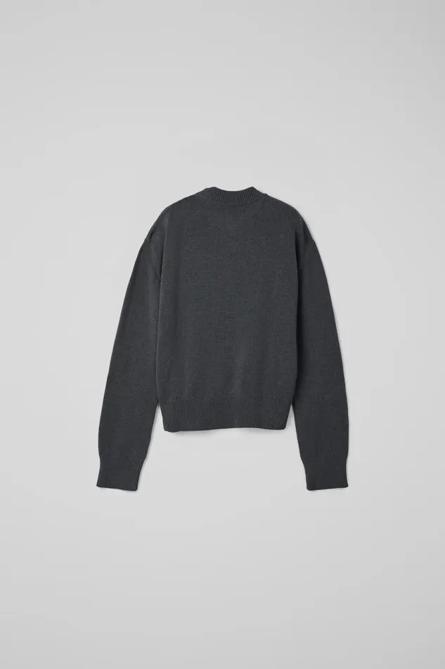 Knit Men Camper Melange Knit Sweater Gray Melange Knit Sweater