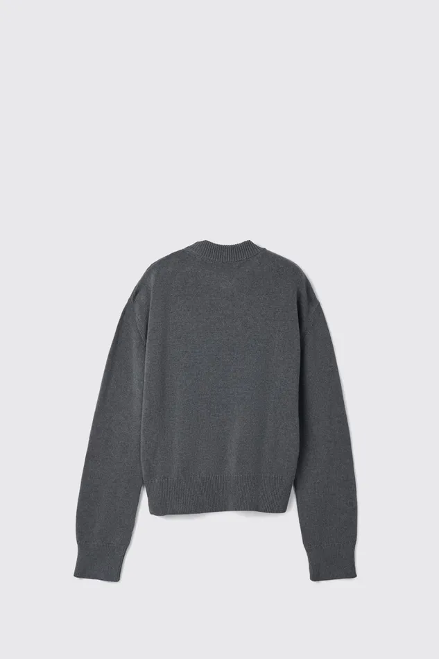 Knit Men Camper Melange Knit Sweater Gray Melange Knit Sweater