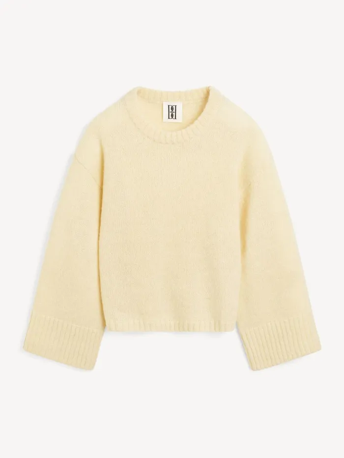 Knitwear Women By Malene Birger Cierra Sweater Sea Mist Knitwear Women By Malene Birger Cierra Sweater Sea Mist