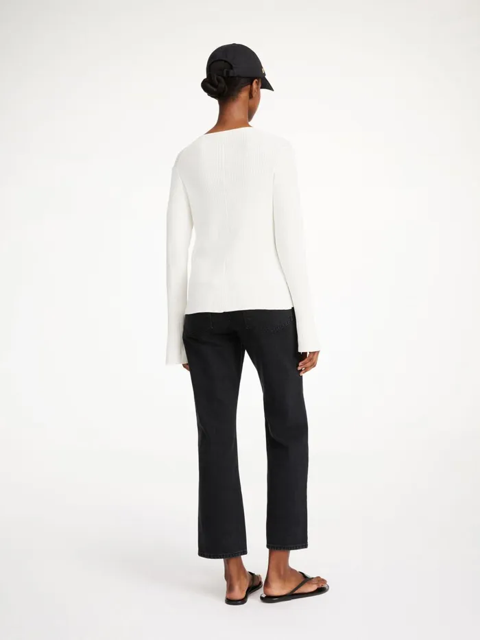 Knitwear Women By Malene Birger Cirella Cardigan Soft White Knitwear Women By Malene Birger Cirella Cardigan Soft White