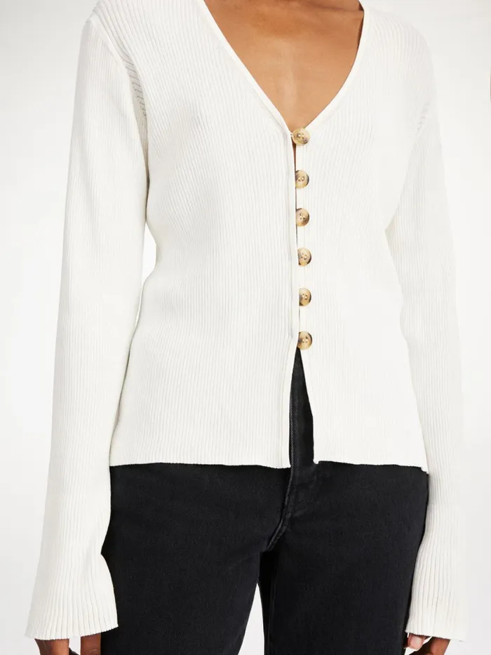 Knitwear Women By Malene Birger Cirella Cardigan Soft White Knitwear Women By Malene Birger Cirella Cardigan Soft White