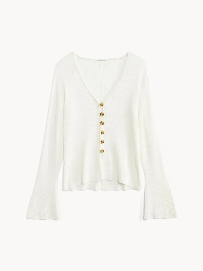 Knitwear Women By Malene Birger Cirella Cardigan Soft White Knitwear Women By Malene Birger Cirella Cardigan Soft White