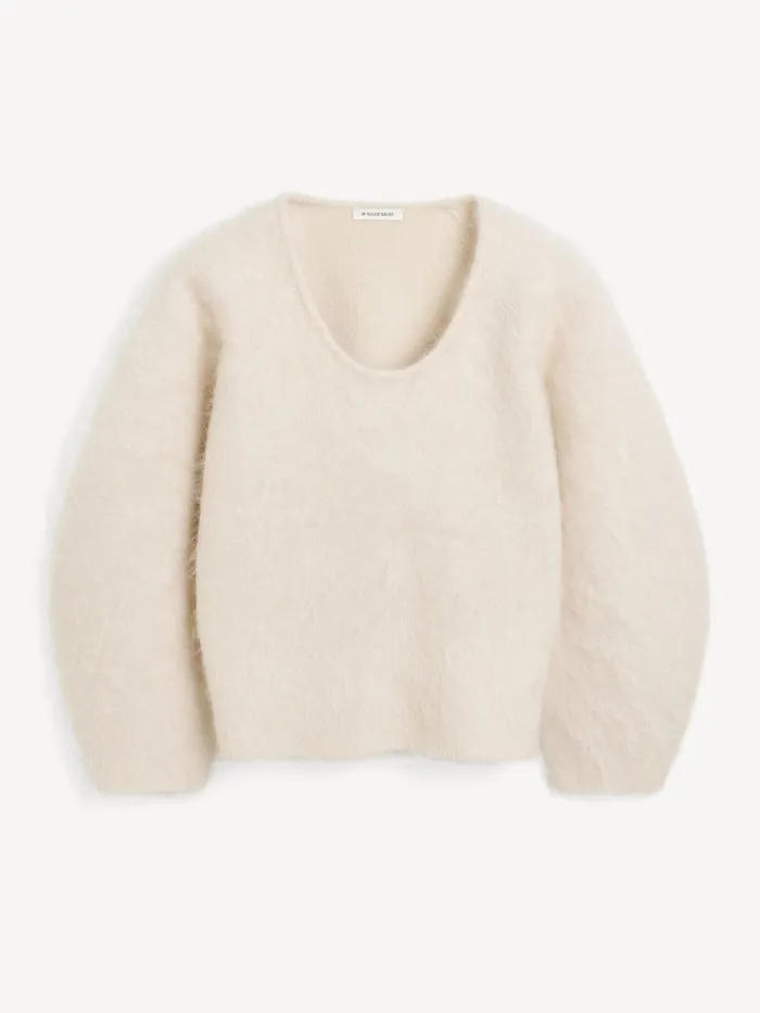 Knitwear Women By Malene Birger Milea Sweater Oyster Gray Knitwear Women By Malene Birger Milea Sweater Oyster Gray