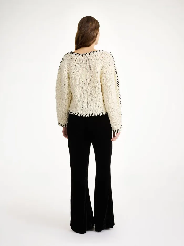 Knitwear Women By Malene Birger Milea Sweater Soft White Knitwear Women By Malene Birger Milea Sweater Soft White