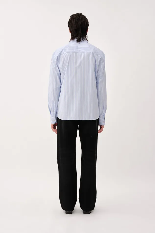 Knox Stripe Blue Tripe Men Shirts Wonhundred