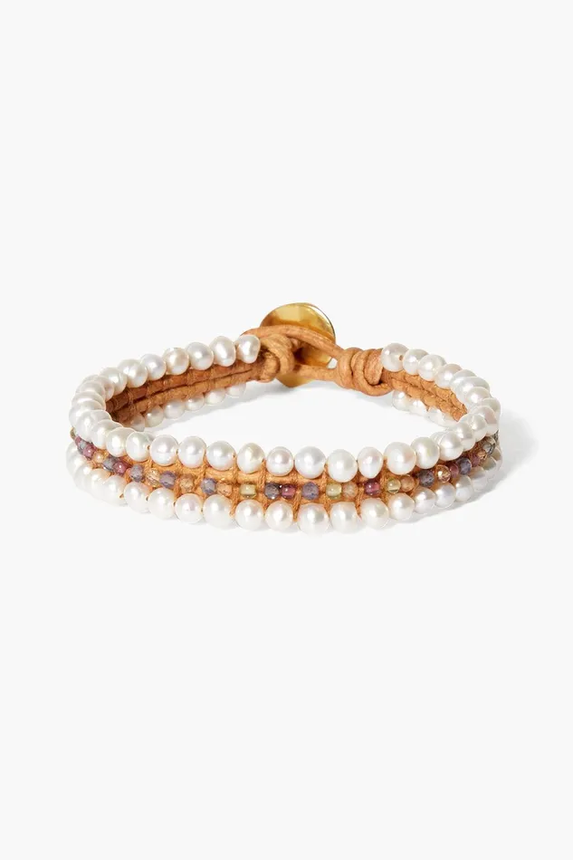 Koa Wrap Bracelet Pearl Mix Women Chan Luu Bracelets