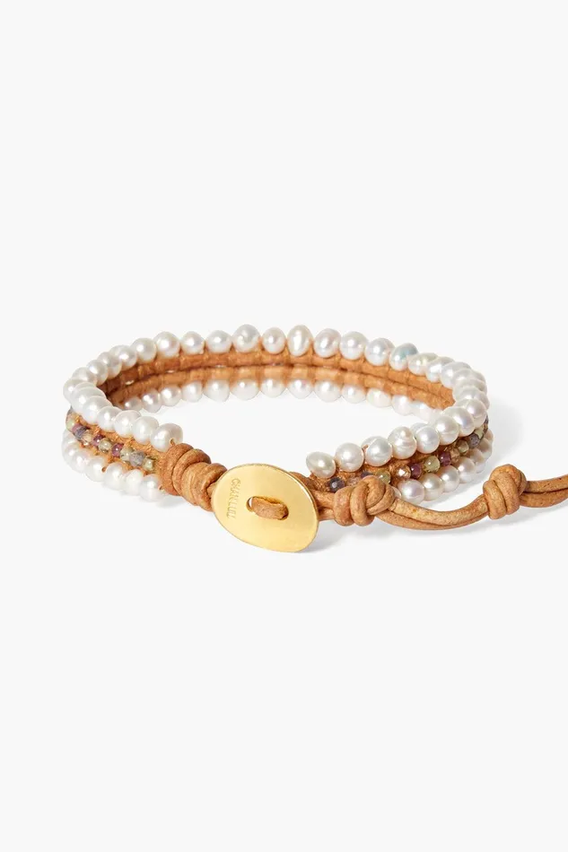 Koa Wrap Bracelet Pearl Mix Women Chan Luu Bracelets