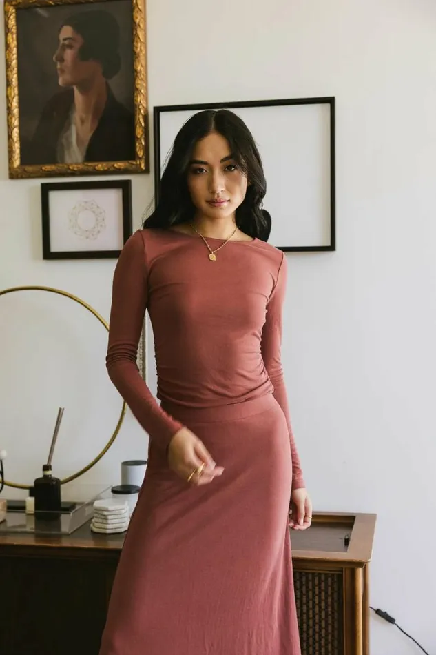 Krista Top In Rust Rust Women Bohme Tops