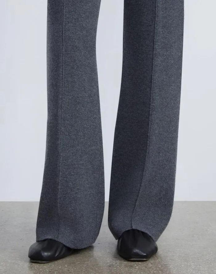 Lafayette 148 New York Cashmere Double Knit Pant Black Ready To Wear Pants and Shorts