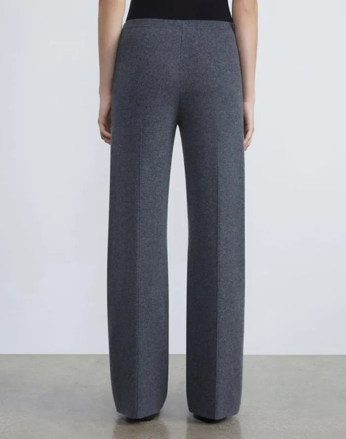 Lafayette 148 New York Cashmere Double Knit Pant Black Ready To Wear Pants and Shorts
