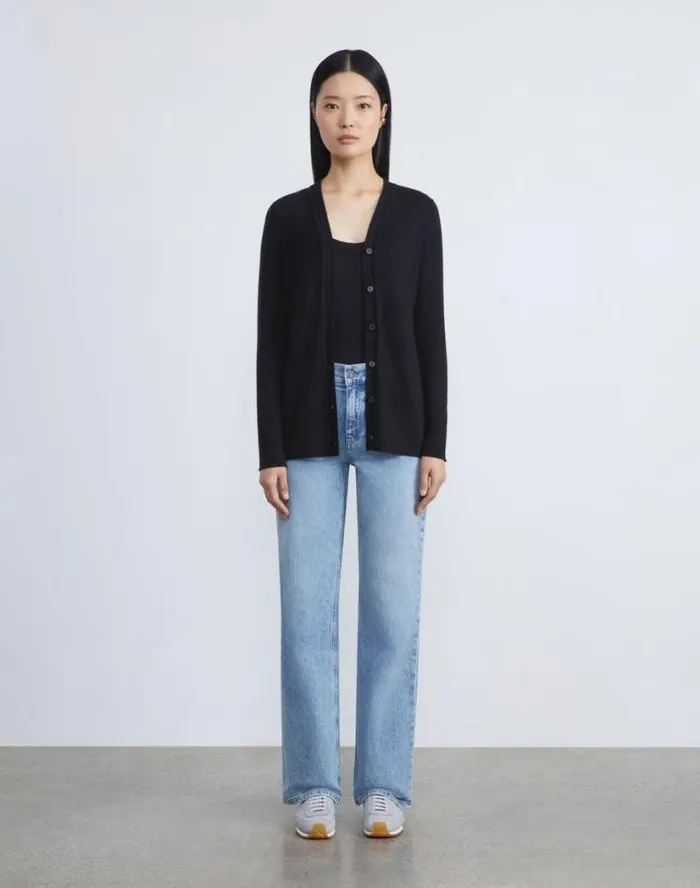 Lafayette 148 New York Fine Gauge Cashmere Camisole Black Ready To Wear Sweaters and Knits