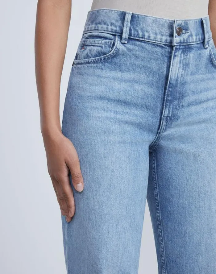 Lafayette 148 New York L148 Denim York Jean Stonewash Blue Ready To Wear Pants and Shorts