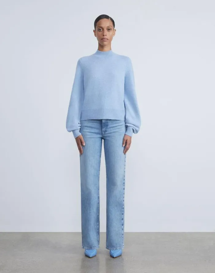 Lafayette 148 New York L148 Denim York Jean Stonewash Blue Ready To Wear Pants and Shorts