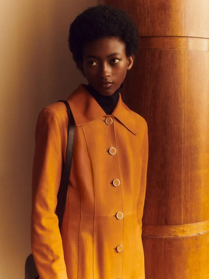 Lafayette 148 New York Nubuck Suede Coat Antique Bronze Ready To Wear Leathers and Suedes