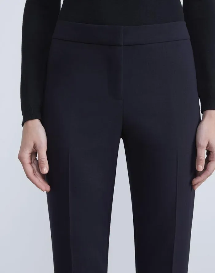 Lafayette 148 New York Responsible Wool Double Face Barrow Pant Black Ready To Wear Pants and Shorts