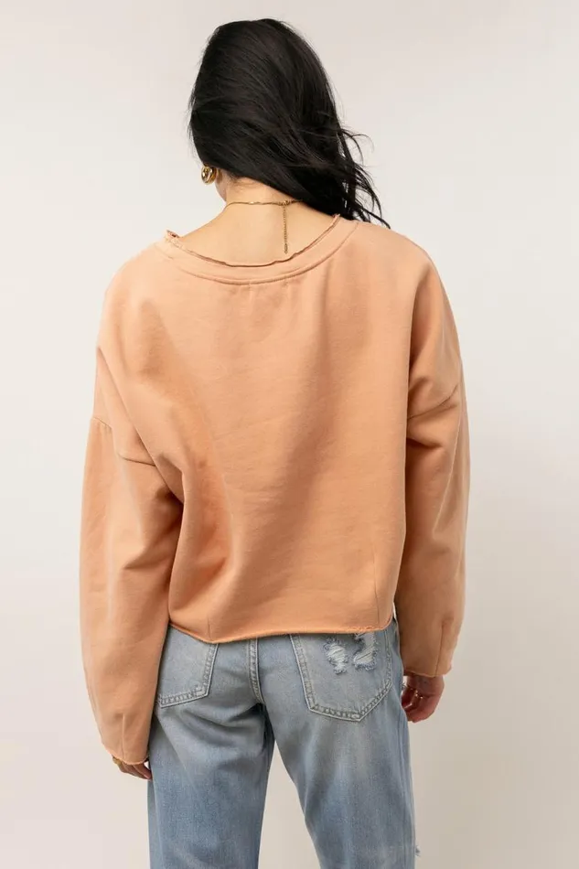 Laurent Cropped Sweater 8211 FINAL SALE Cream Women Bohme Tees and Tanks